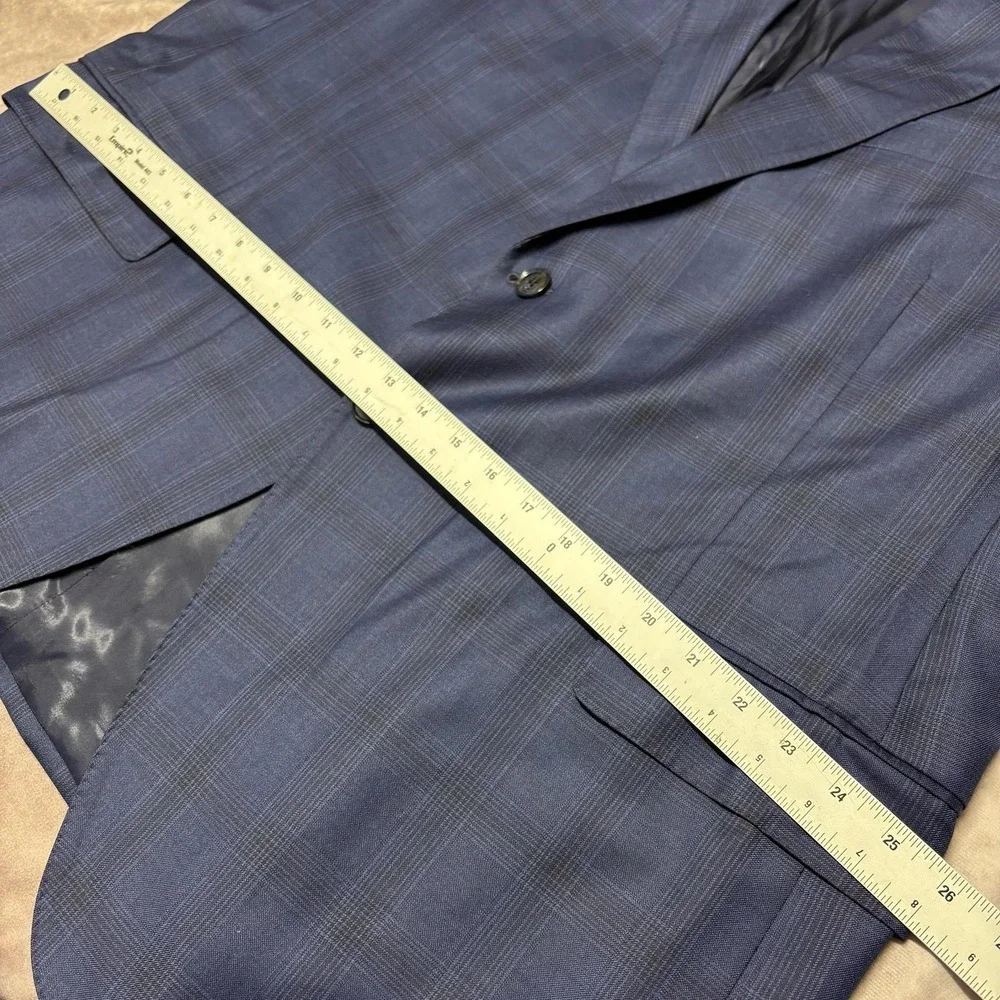 Peter Millar Flynn Classic Fit Blue Wool Suit Men's 50T 2 Piece Suit $895 - Picture 9 of 16